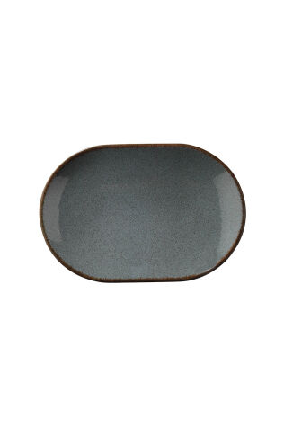 Kütahya Porselen Colorx Ofd 32 Cm Kayık Tabak Pearl Mavi P01 - Kütahya Porselen