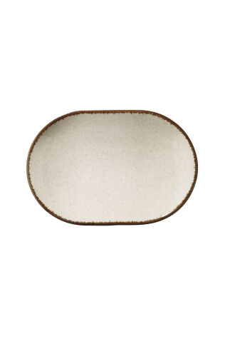 Kütahya Porselen Colorx Ofd 32 Cm Kayık Tabak Pearl Tarçın P02 - Kütahya Porselen