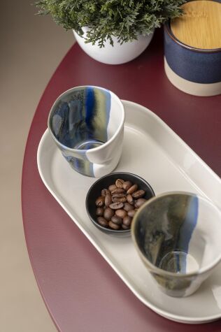 Kütahya Porselen Crash 2 Kişilik 4 Parça Kahve Seti - Kütahya Porselen