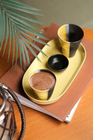 Kütahya Porselen Crash 2 Kişilik 4 Parça Kahve Seti - Kütahya Porselen