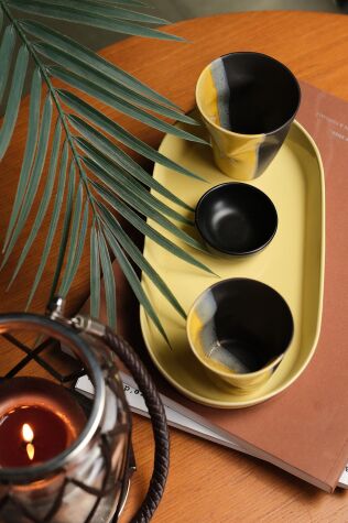 Kütahya Porselen Crash 2 Kişilik 4 Parça Kahve Seti - Kütahya Porselen