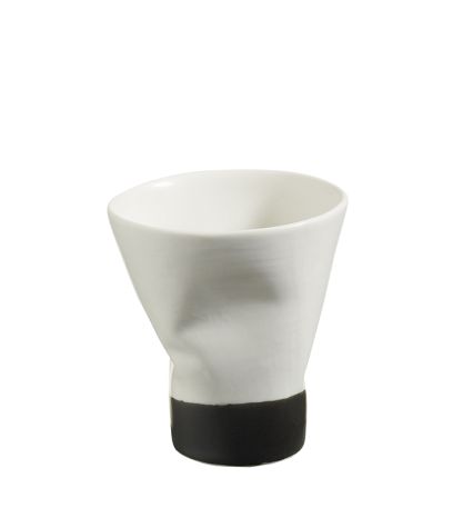 Kütahya Porselen Crash 2 Kişilik Espresso Kahve Seti 140 cc Krem/Siyah - Thumbnail (1)