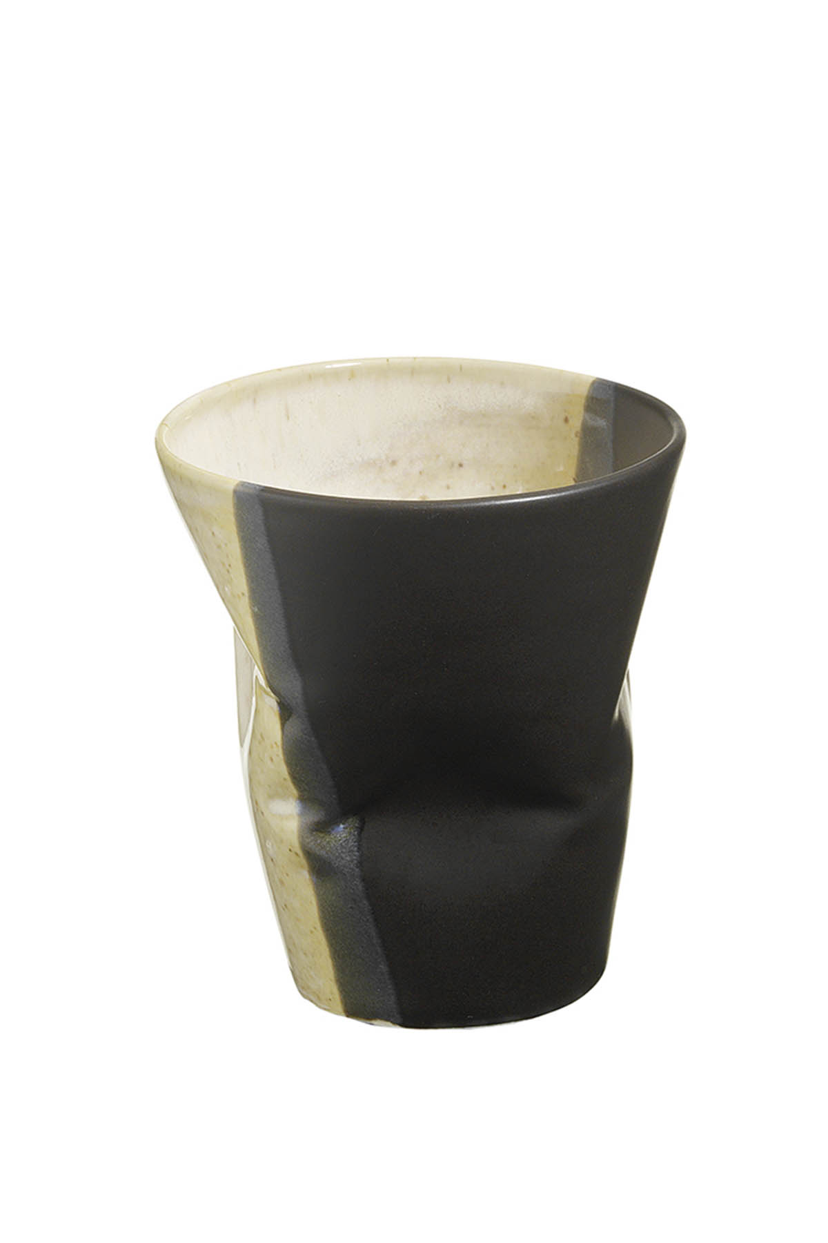 Kütahya Porselen Crash 2 Kişilik Mug Seti Siyah/Kahve