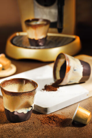 Kütahya Porselen Crash 3 Parça Kahve Fincan Seti 100 Cc Verde - Kütahya Porselen