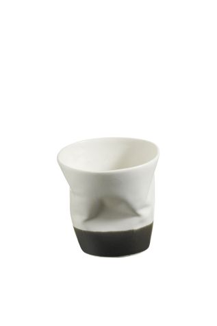 Kütahya Porselen Crash 3'lü Kahve Seti Krem/Siyah - Thumbnail (1)