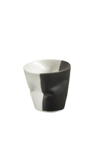 Kütahya Porselen Crash 3'lü Kahve Seti Krem/Siyah - Thumbnail (1)