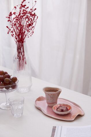 Kütahya Porselen Crash Gala 3’lü İkram Seti Rosy - Kütahya Porselen