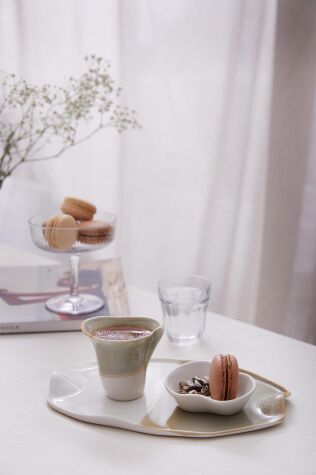 Kütahya Porselen Crash Gala 3’lü İkram Seti Verde - Kütahya Porselen