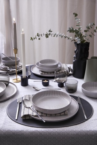 Kütahya Porselen Crest 18 Parça 6 Kişilik Yemek Takımı İona - Kütahya Porselen