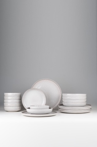 Kütahya Porselen Crest 18 Parça 6 Kişilik Yemek Takımı İona - Kütahya Porselen