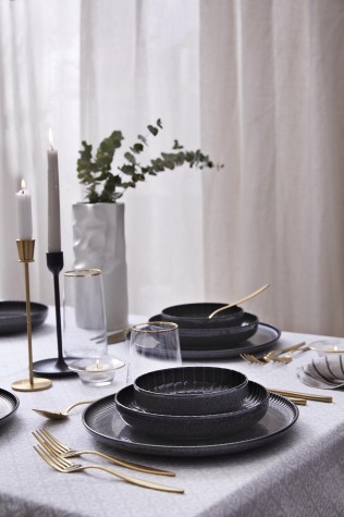 Kütahya Porselen Crest 18 Parça 6 Kişilik Yemek Takımı Piano - Kütahya Porselen