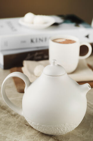 Kütahya Porselen Doğa Kapaklı Demlik - Kütahya Porselen