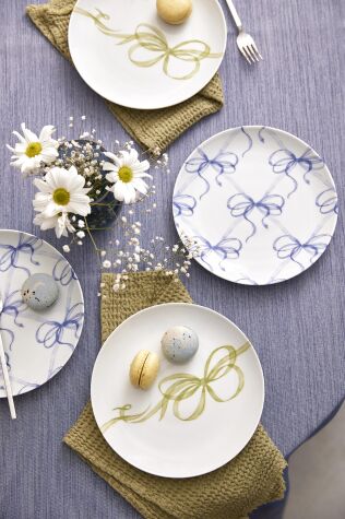 Kütahya Porselen Dolce 4 Parça 21 Cm Pasta Tabağı - Kütahya Porselen