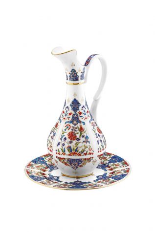 Pelikan Sürahi Takımı Dekor No:415 - KÜTAHYA PORSELEN