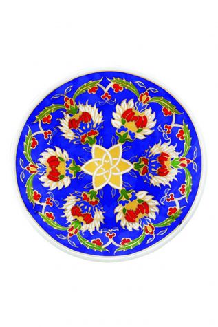 Kütahya Porselen Duvar Tabağı 13 cm Dekor No:3883 - Kütahya Porselen