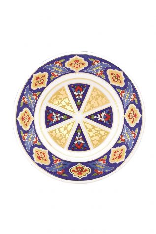 Kütahya Porselen Duvar Tabağı 17 cm Dekor No:3885 - Kütahya Porselen