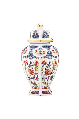 Kütahya Porselen Kapaklı Küp Dekor No:415 - Kütahya Porselen