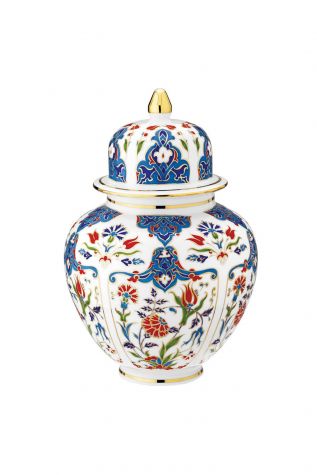 Kütahya Porselen Kapaklı Küp Dekor No:415 - KÜTAHYA PORSELEN