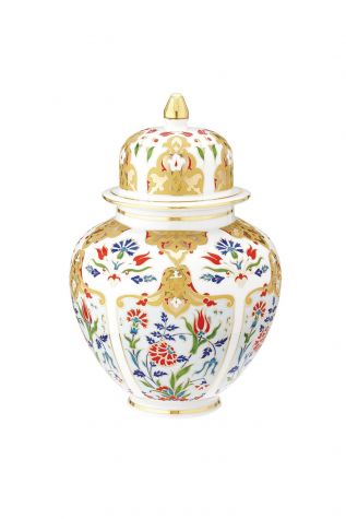 Kütahya Porselen Kapaklı Küp Dekor No:412 - Kütahya Porselen