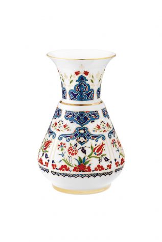Kütahya Porselen Kandil Vazo 20 cm Dekor No:415 - Kütahya Porselen