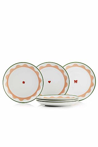 Kütahya Porselen Festa 6 Parça 21 Cm Pasta Tabağı - Kütahya Porselen