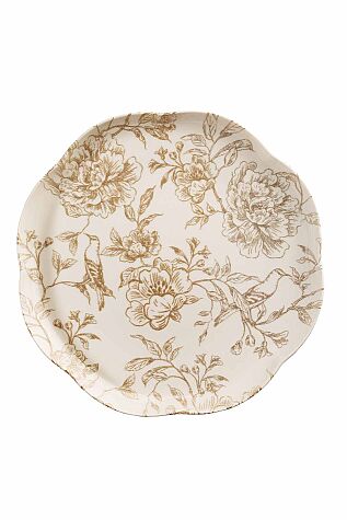 Kütahya Porselen Fleur 6 Parça 20 Cm Pasta Tabağı - Kütahya Porselen