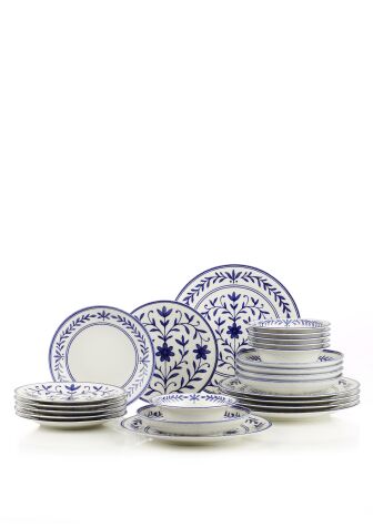 Kütahya Porselen Flora 24 Parça 6 Kişilik Yemek Takımı 127 - Kütahya Porselen