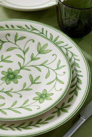 Kütahya Porselen Flora 27 Parça 6 Kişilik Yemek Takımı Yeşil - Kütahya Porselen