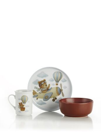 Kütahya Porselen FlyBear 3 Parça Mama Takımı - Kütahya Porselen