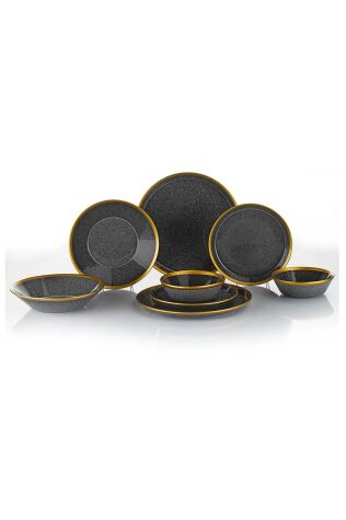 Kütahya Porselen Forza 24 Parça 6 Kişilik Piano Yemek Takımı - Kütahya Porselen