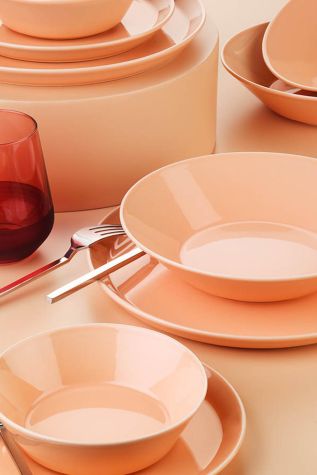 Kütahya Porselen Forza 24 Parça 6 Kişilik Yemek Takımı Kavuniçi - Kütahya Porselen