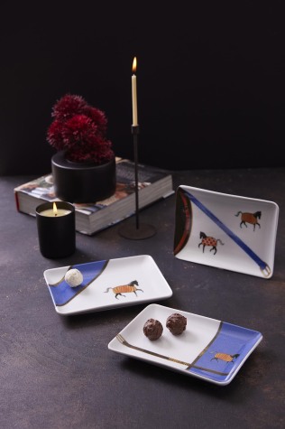 Kütahya Porselen Gallop 18x13 3 Parça Düz Tabak 80876 - Kütahya Porselen