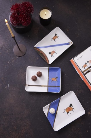 Kütahya Porselen Gallop 18x13 3 Parça Düz Tabak 80876 - Kütahya Porselen