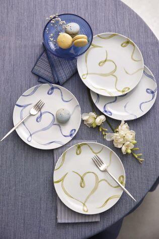 Kütahya Porselen Grazia 4 Parça 21 Cm Pasta Tabağı - Kütahya Porselen