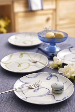 Kütahya Porselen Grazia 4 Parça 21 Cm Pasta Tabağı - Kütahya Porselen