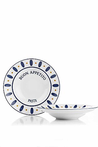 Kütahya Porselen Gusto 2 Parça 27 Cm Spagetti Tabağı - Kütahya Porselen