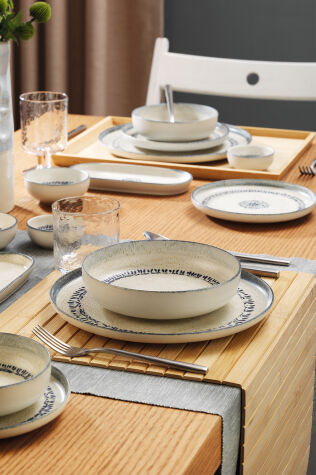 Kütahya Porselen Hane 30 Parça 6 Kişilik Yemek Takımı - Kütahya Porselen