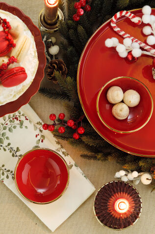 Kütahya Porselen Holyday 2 Parça 10 Cm Kase Kırmızı - Kütahya Porselen