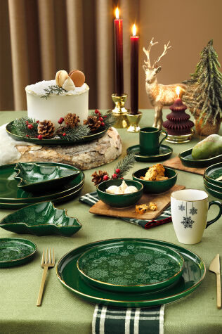 Kütahya Porselen Holyday 2 Parça 10 Cm Kase Yeşil - Kütahya Porselen