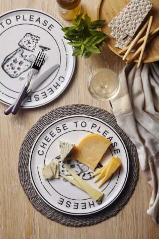 Kütahya Porselen Home Chef 2 Parça 31 Cm Peynir Tabağı Beyaz - Kütahya Porselen