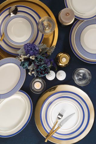 Kütahya Porselen İnci Bone Kalipso 53 Parça 12 Parça Yemek Takımı 12049 - İnci