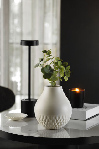 Kütahya Porselen Kristal 17 Cm Geniş Vazo - Kütahya Porselen