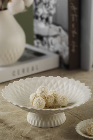 Kütahya Porselen Kristal 22 Cm Ayaklı Kase - Kütahya Porselen