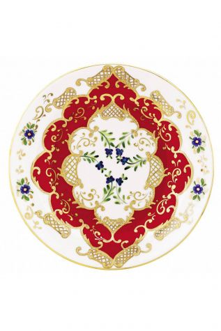 Kütahya Porselen Lenger 25 cm Duvar Tabağı Kırmızı - Kütahya Porselen