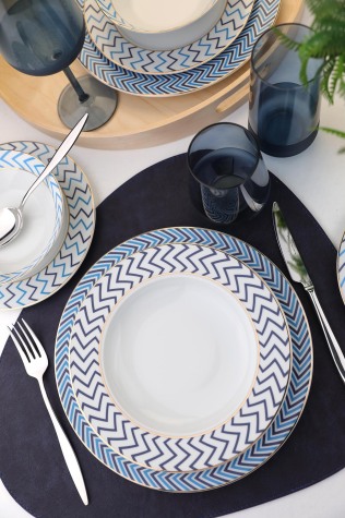 Kütahya Porselen Leonberg 24 Parça 6 Kişilik Yemek Takımı 12578 - Kütahya Porselen