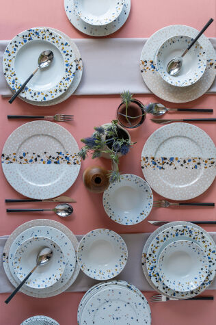 Kütahya Porselen Leonberg 24 Parça 6 Kişilik Yemek Takımı 885692 - Kütahya Porselen