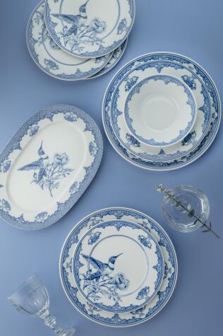 Kütahya Porselen 26 Parça 6 Kişilik Yemek Takımı Blu Rhapsody - Kütahya Porselen