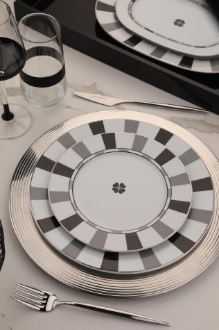 Kütahya Porselen Leonberg 27 Parça 6 Kişilik Yemek Takımı 12688 - Kütahya Porselen