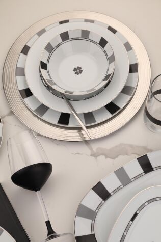 Kütahya Porselen Leonberg 27 Parça 6 Kişilik Yemek Takımı 12688 - Kütahya Porselen