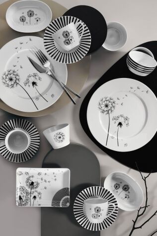 Kütahya Porselen Leonberg 32 Parça 6 Kişilik Kahvaltı Takımı 12142 - Kütahya Porselen